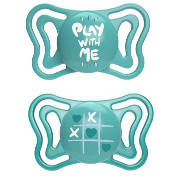 Chicco succhietto light azzurro silicone 16-36m 2 pezzi