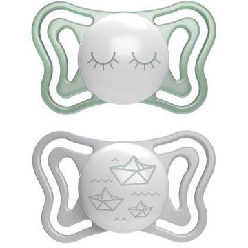 Chicco succhietto light lumi silicone 16-36m 2 pezzi