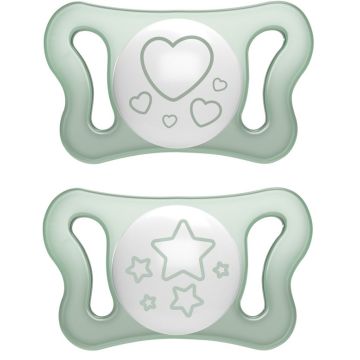 Chicco succhietto micro lumi silicone 0-2m 2 pezzi