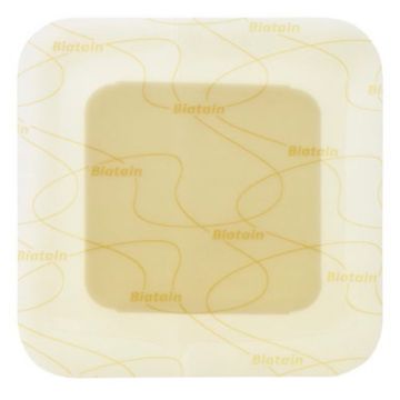 Medicazione biatain in schiuma di poliuretano assorbente con bordo adesivo 10x10cm 10 pezzi
