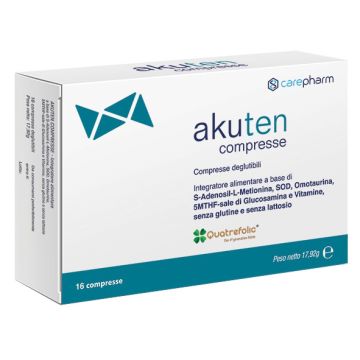 Akuten 16 compresse deglutibili senza glutine e lattosio