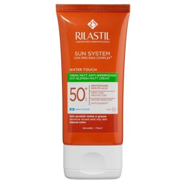 Rilastil sun system water touch fluido spf50+ 50 ml nuova formulazione