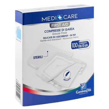 Garza medicare tnt 10x10 cm 100 pezzi