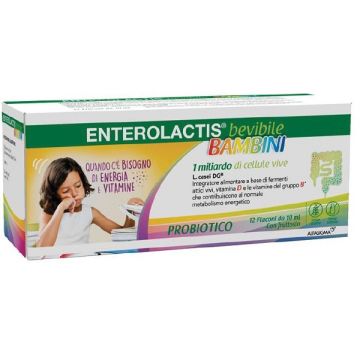 Enterolactis bambini bevibile 12 flaconi da 10 ml