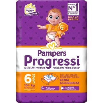 Pampers progressi xl 17 pezzi