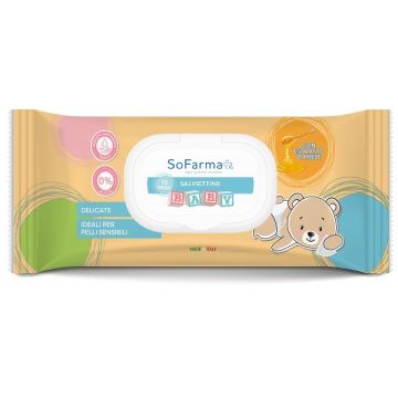 Salviettine baby miele 72 pezzi sofarmapiu'