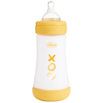 Chicco biberon p5 240ml med silicone uni