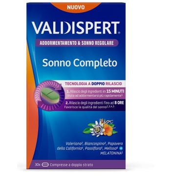 Valdispert sonno completo 30 compresse a doppio strato