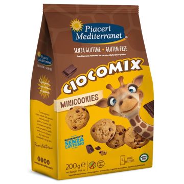 Piaceri mediterranei ciocomix mini cookies 4 monoporzioni da 50 g