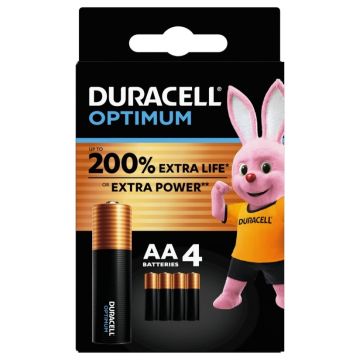 Duracell optimum aa b4 16 pezzi