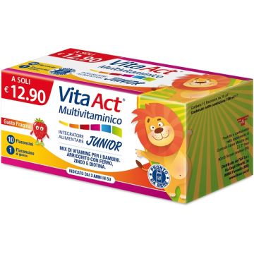 Vita act multivitaminico junior 10 fiale da 10 ml