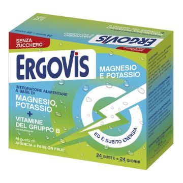Ergovis mg+k vitamine b senza zucchero 24 bustine