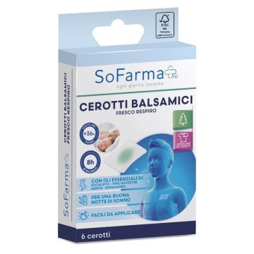 Cerotto balsamico fresco respiro 6 pezzi sofarmapiu'