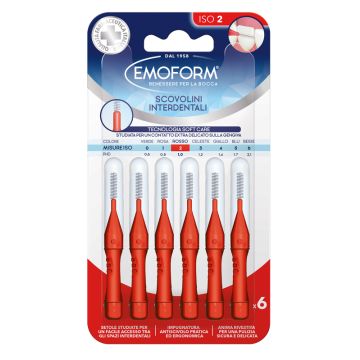 Emoform scovolino iso 2 rosso 6 pezzi