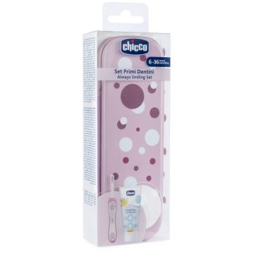 Chicco set dentale 6 mesi+ rosa
