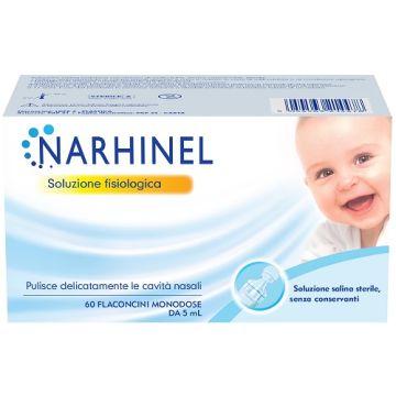 Soluzione fisiologica per aspiratore nasale narhinel 60 flaconcini da 5 ml