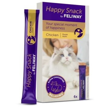 Feliway happy snack chicken 6 sticks