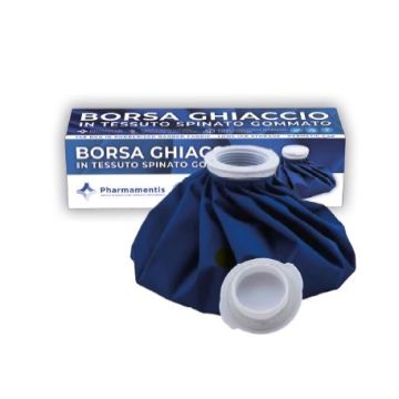 Pharmamentis borsa ghiaccio 28 cm in tessuto spinato gommato