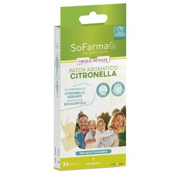 Cerotto aromatico citronella family defence 36 pezzi sofarmapiu'