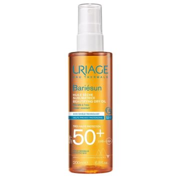 Uriage eau thermale bariesun spf50+ olio secco illuminante 200 ml