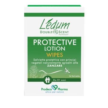 Ledum ds protective lotion wipes 14 pezzi