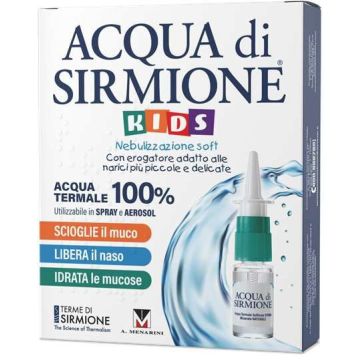 Acqua di sirmione kids nebulizzazione soft acqua termale 100% 6 flaconcini pluridose da 15 ml